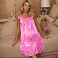 thumbnail image 7 of HomeGardon Nightgowns for Women,Summer Dresses Women's Short Sleeved Nightdress Imitation Silk Nightdress, 7 of 7