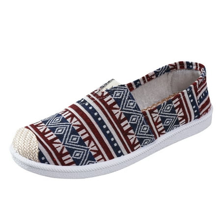 

Womens Sandals Slip On Flats for Women Slip On Shallow Mouth Simple Single Shoes Casual Shoes Work Shoes Canvas Women S Sandals Canvas Red 40