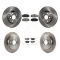 thumbnail image 1 of Transit Auto Front Rear Disc Brake Rotors and Semi-Metallic Pads Kit for Car Toyota Corolla Matrix Pontiac Vibe K8S-101384, 1 of 11