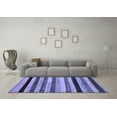 thumbnail image 3 of Ahgly Company Machine Washable Indoor Rectangle Abstract Blue Modern Area Rugs, 2' x 4', 3 of 4