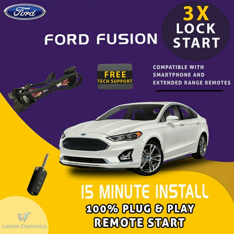 Plug and Play Remote Start fits 2014 2019 Ford Fusion No Horn Honk Version