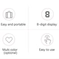 thumbnail image 4 of EIGTHTAIL Basic Calculator  8 Digit LCD Display Calculator 4 Function Small Desktop Calculator Battery Powered Handheld Calculator for Home Office, 4 of 5