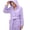 Purple, variant on Soyumi Premium Long Plush Robe for Women - Extra Thick & Cozy Fleece Bathrobe, Winter Warm Shawl Collar House Coat, Soft Pajamas Loungewear, Plus Size Available, Dark Blue