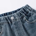 thumbnail image 4 of OGLCCG Boys Jeans Baggy Wide Leg Fleece Lined Denim Pants for Boys Teen Elastic Waist Warm Jean Trousers with Pockets Size 5-17, 4 of 7
