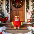 thumbnail image 6 of PET Parrot Costume, a Red Polyester Parrot-Style Costume Sized for the Selected PET Variation, for Dogs, Cats, PET Parties, Photos, and Playful Seasonal Dress-up, Red, Size S, Practical Home Use, 6 of 7