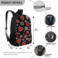 thumbnail image 3 of Jeiento Ladybug Backpack for Girls 6-8 Cute Kids School Bag with Lunch Box for Elementary Kindergarten Daisy Bookbag 4 in 1 Set Back Pack Travel Knapsack Daypack, 3 of 7