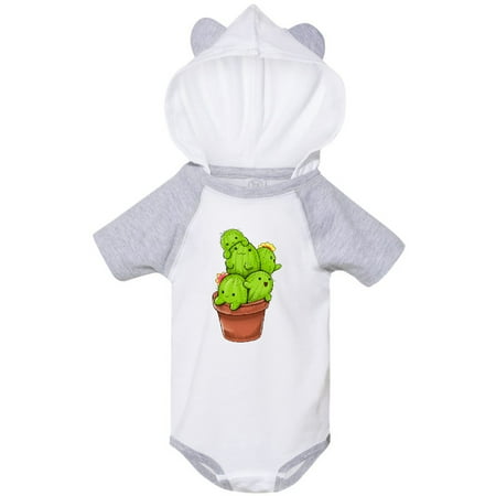 

Inktastic Cute Budding Cactus Party Gift Baby Boy or Baby Girl Bodysuit