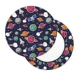 thumbnail image 7 of Uemuo Rocket Satellite Pattern Round Bar Stool Seat Covers Washable Stool Cushion Slipcover Elastic Bar Chair Covers-, 7 of 7
