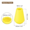 thumbnail image 2 of Unique Bargains 20Pack Plastic Cord Lock Bell End Stopper Cord End Lock Rope Fastener, Yellow, 2 of 5