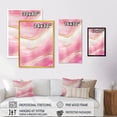 thumbnail image 4 of Designart Abstract Geode Marble Waves Pink II Canvas Wall Art, 4 of 5