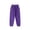 Purple, variant on Ahdbta Girls Boys Fleece Lined Sweatpants Kids Solid Drawstring Elastic Waist Joggers Outdoor Active Pants with Pockets