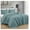 Blue, variant on Luca 3-Piece Oversized Bedspread Set, King Size, Spa Blue - Summer Quilt Lightweight Microfiber Bedspread 118 x 106 - Floral Medallion Pattern Coverlet for All Season