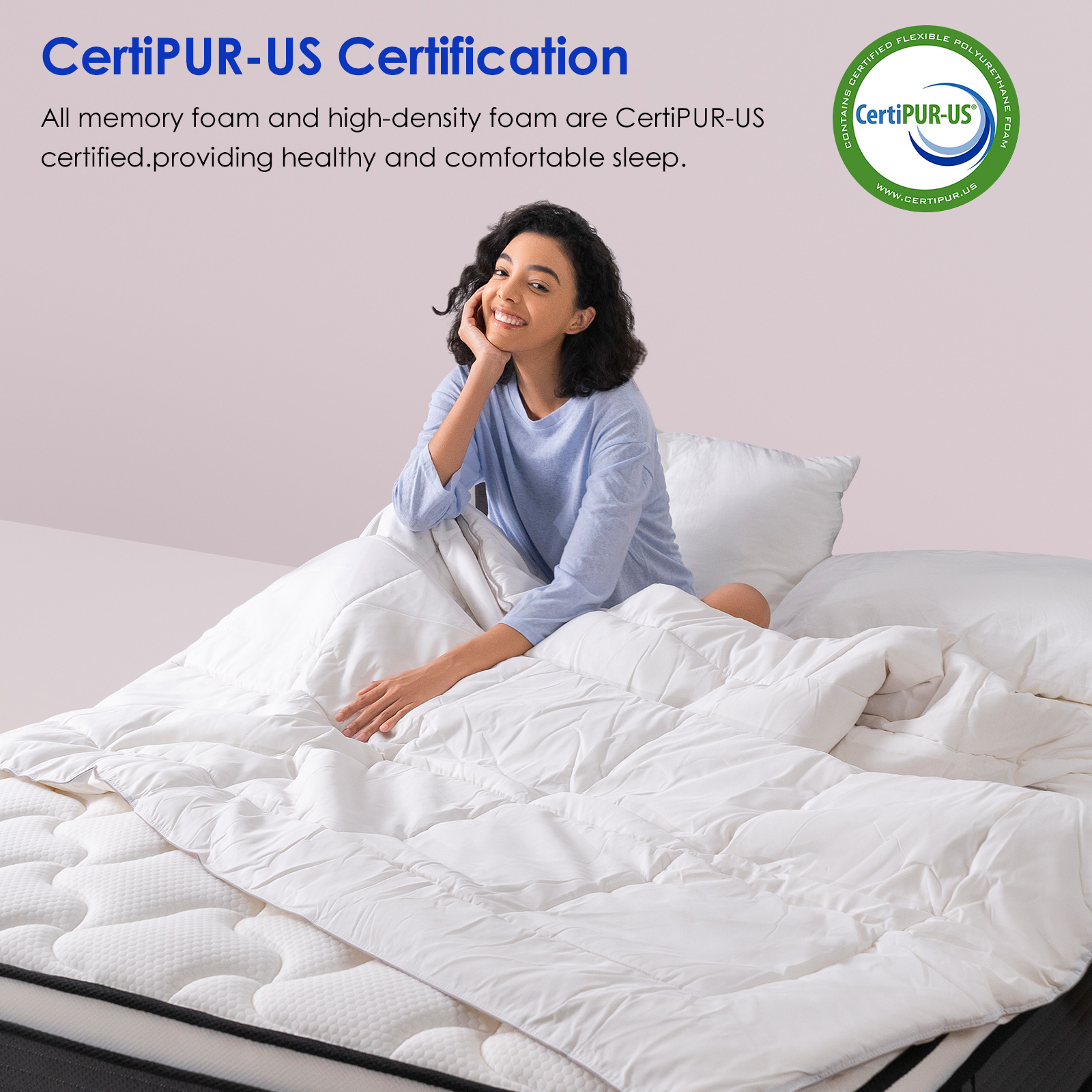 12'' Full Size Mattress, Hybrid Firm Mattress in a Box with Gel Memory Foam, Individually Wrapped Pocket Coils Innerspring, Pressure-Relieving and Supportive, Mattress Full