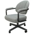 thumbnail image 2 of 4 - Swivel Metal Dining Caster Chair M-70 - Hemsath Slate - Grey, 2 of 3