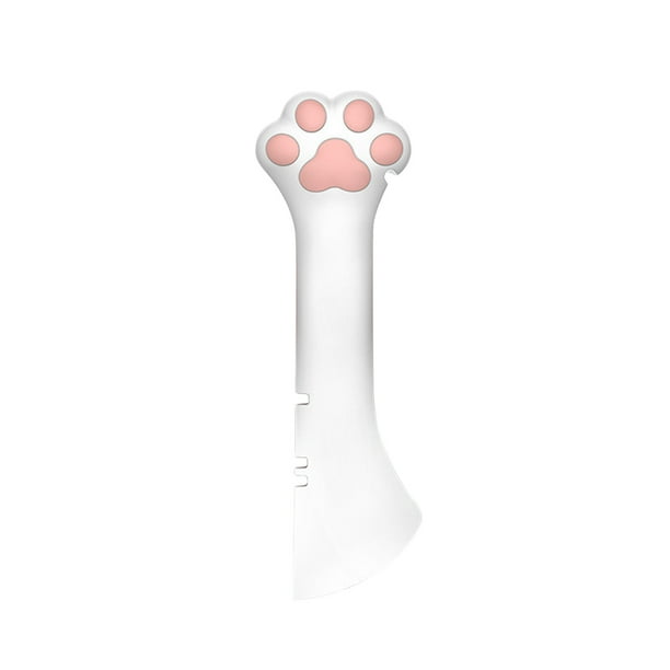 Cuchara de silicona para comida de mascotas Abrelatas para comida de gatos Almohadilla para gatos Comida húmeda o seca Cuchara corta para gatos y perros con mini espátula