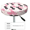thumbnail image 4 of Gukieu pink fish hearts Print Round Chair Cover, Dust-proof and Non-slip Bar Chair Protective Cover, Suitable for Bars, Restaurants, Offices-12 inch, 4 of 7