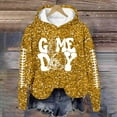 thumbnail image 5 of Fshinging Football Hoodie Sweatshirt For Women Long Sleeve Sequin Letter Print Oversize Pullover Tops Sunday Game Day Clothes, 5 of 5
