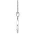 thumbnail image 3 of Primal Silver Sterling Silver 0.025 Cttw Diamond Initial K Necklace, 3 of 4