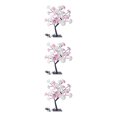 thumbnail image 2 of kurtrusly Rose Tree Lamp Lighted Colorful Artificial Flower Bonsai Lights Gift For Any Occasion Artificial Bonsai Tree Lights PVC white pink  blackrod 3Set, 2 of 6