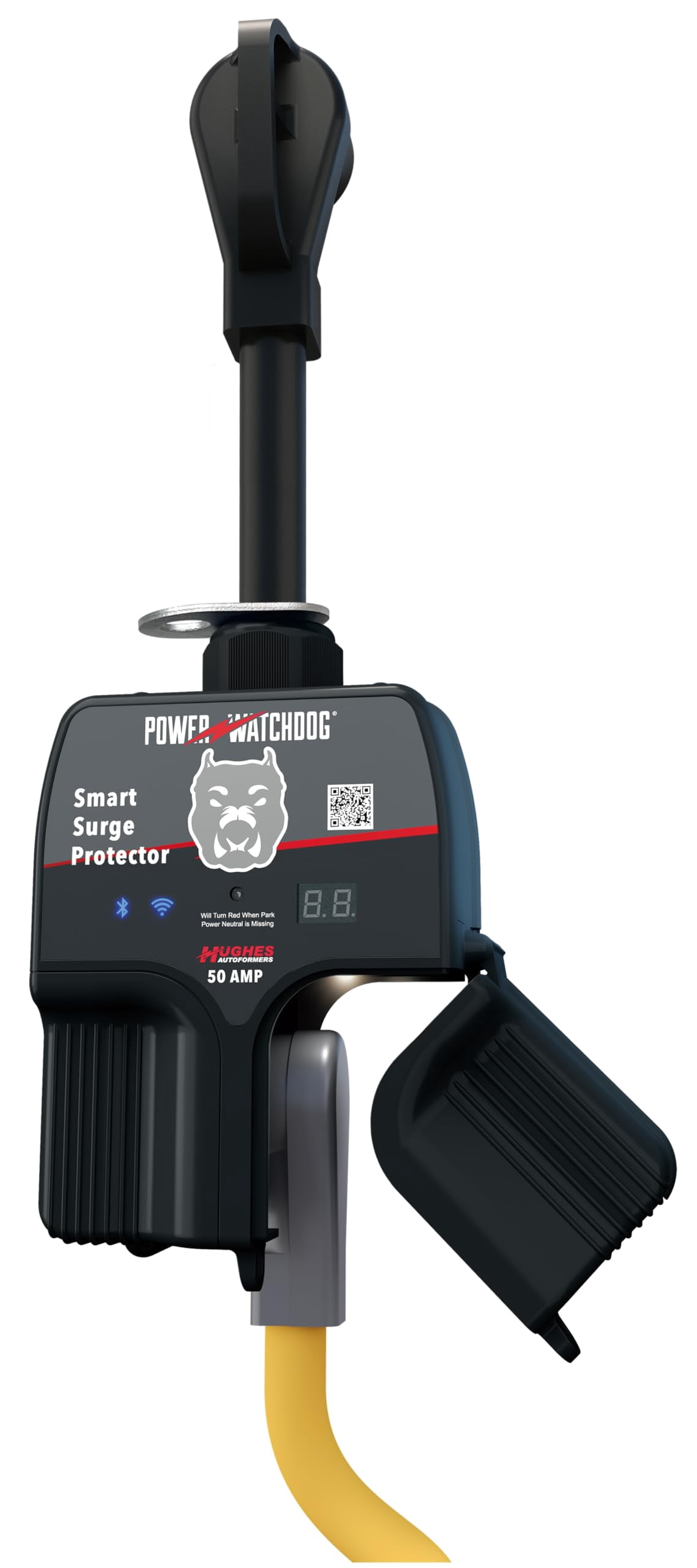 Power Watchdog PWD50W Smart RV Portable Surge Protector 50 Amp - Patented Wifi and Bluetooth Connectivity - Monitor Voltage/Amperage/Wattage - IP65 Water-Resistant