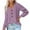 Purple, variant on JGGSPWM Solid Crochet Knit Sweaters for Womens Fall Trendy Tops Button Up Henley V Neck Long Sleeve Pullover Cute Comfy Jumper Casual Elegant Sweater Brown L
