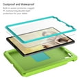 thumbnail image 2 of ELEHOLD Rugged Case for iPad Pro 11 2022/2021/2020/2018 Air 5/Air 4 10.9 with 360° Rotatable Folding Handle Grip Kickstand Built-in Screen Protector Crossbody Shoulder Strap Shockproof Case,Grassgreen, 2 of 8
