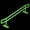 Lime, variant on M and K Metal Designs LLC Grind Right Fingerboard Rail - Square 5 Stair Kink Rail Black