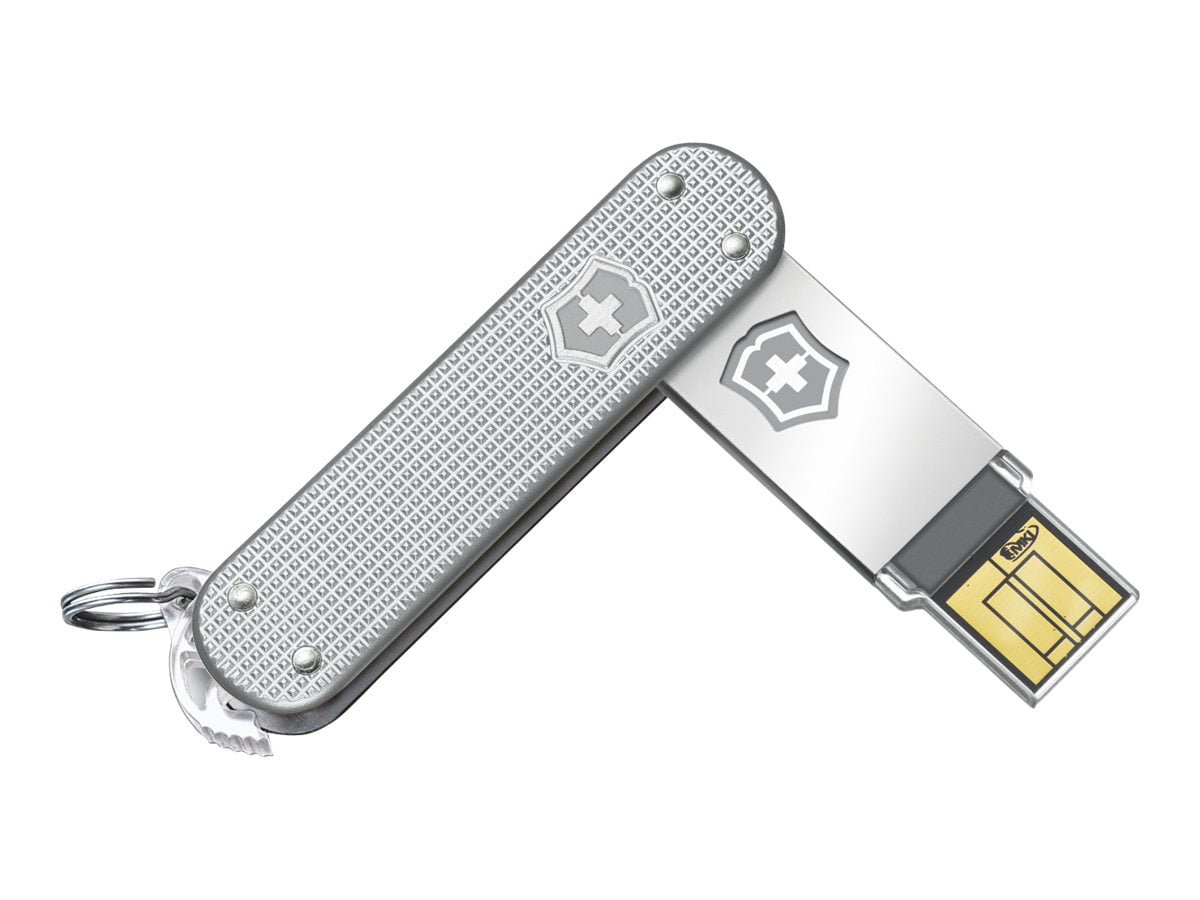 Victorinox Slim - USB flash drive - 4 GB - 2.0 - silver - Walmart.com