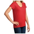 thumbnail image 4 of Yellow Rooster Women's Short Sleeve V-Neck Re-T-Shirts Ruby Red L, 4 of 6