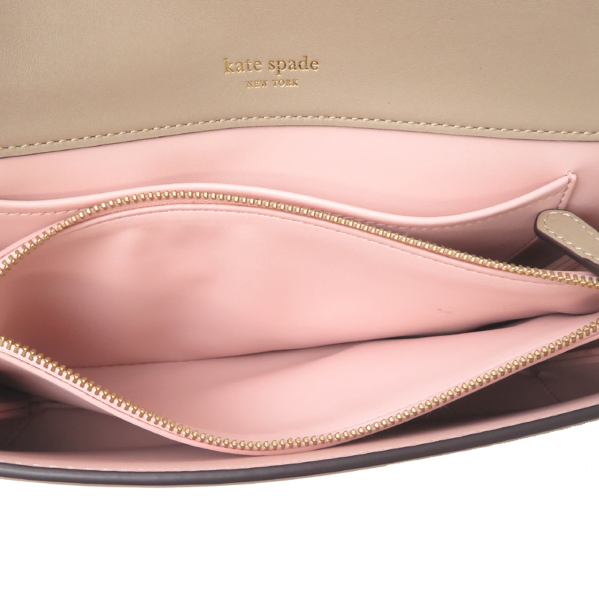 Pre-Owned Kate Spade Dakota Medium Convertible Shoulder Bag KC922, Beige Leather