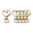 thumbnail image 2 of Heart Shaped Alloy Keychain 5Pcs Bag Buckle Decorative Accessory Holiday Party Favors, 2 of 6