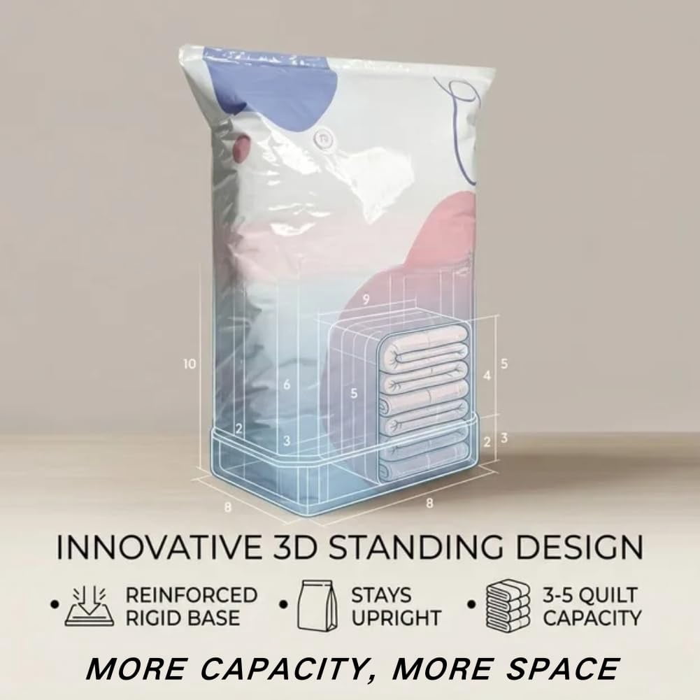 Better Life Space Bags, No Pump Compression Bags for Home
