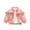 Pink, variant on Odeerbi Kids Girls Winter Coat Cartoon Printed Hooded Jacket Warm Overcoat Spring Jacket Cardigan Ruffled Round Neck Outerwear Pink