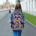 thumbnail image 6 of FORMRS Unisex Backpack Elementary School Travel Bookbag with Reflective Stripes, Halloween Pumpkin, 6 of 7