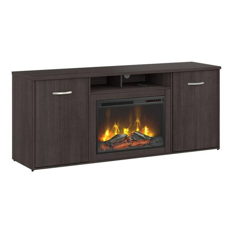 Bush Business Furniture Studio C STC060SG - Electric fireplace -  floor-standing - 1.2 kW - storm gray