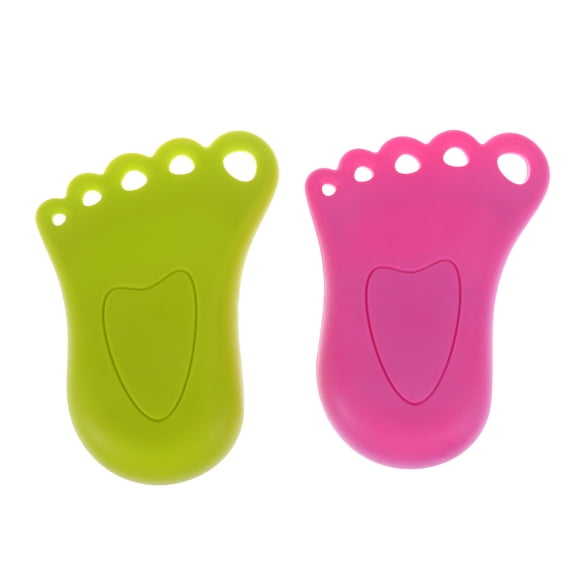 2pcs Foot Shape Door Stopper Windproof Floor Stop Anti-pinch Hand Door Shield Rubber Door Stopper Anti-collision Floor Knob Green Rosy