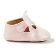 thumbnail image 6 of Meckior Baby Girls Shoes Infant Mary Jane Bowknot Soft Sole PU Leather Newborn First Walker Cirb Shoes, 6 of 6