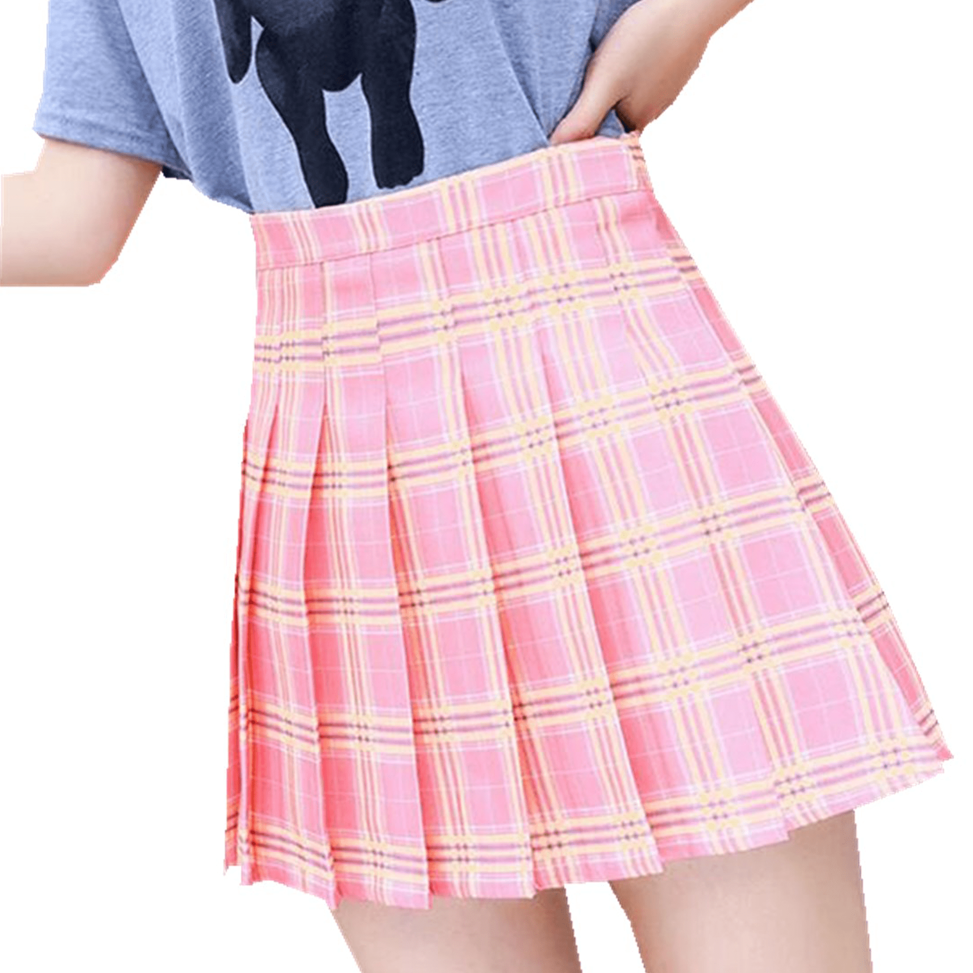 citgeett - Citgeett Women Teen Girls Plaid Pleated Skirt with Leggings ...