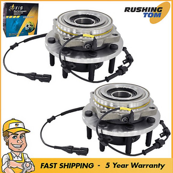 2 Front Wheel Hub Bearing Assembly 515081 ABS fits Ford 4WD F-150 Lincoln 6 Bolt