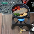 thumbnail image 4 of Vivicreate 10,000 BTU Portable Propane Single Burner Stove with Auto Ignition, Ideal for Camping, Tailgating, and Outdoor Cooking, 4 of 6