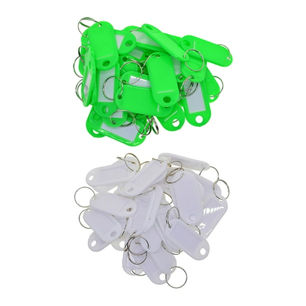 Portable Key Tags Metal Rings Luggage ID Card Name Label Car Tags