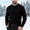 Black, variant on LYSMORA Men's Crew Neck Cable Knit Sweater Long Sleeve Pullover Top for Daily Commute Outdoor Walk Fall Winter Casual Outing