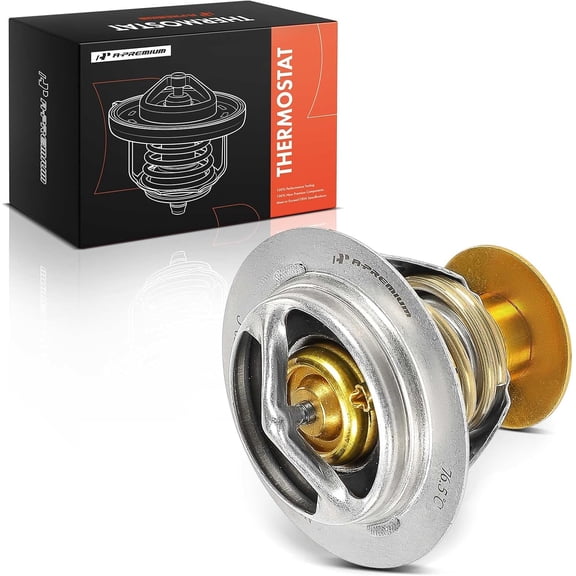 A-Premium Engine Coolant Thermostat Compatible with Ford F-150, Explorer, Mustang, Expedition, Escape, Fusion, Edge, Transit-150, C-Max, Bronco & Lincoln Navigator, MKZ, MKX, Continental