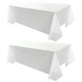 2Pcs Disposable Tablecloth Waterproof Rectangle Plastic Holiday
