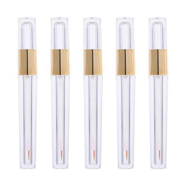 EeaseMX 5 tubos de rímel vacíos de 3 ml, tubos de suero para el crecimiento de pestañas, minibotellas de plástico