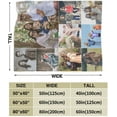 thumbnail image 3 of Personalised Collage Blanket with Picture Text Photo for Wedding, Customised Throw Blankets for Couples Lovers Family Adults Kids Boyfriend Girlfriend, 8 Photos, 100x125cm, 3 of 5