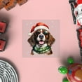 thumbnail image 4 of Hello Winter English Springer Spaniel Frosty Morning Welcome Snowy Christmas Cutout Transfer Sticker Springers Dog Lover Gifts Transparent Decal Art Decor - 02018, 4 of 5