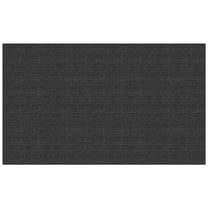 Indoor/Outdoor Double-Ribbed Carpet with Skid-Resistant Rubber Backing - Smokey Black 6' x 30'