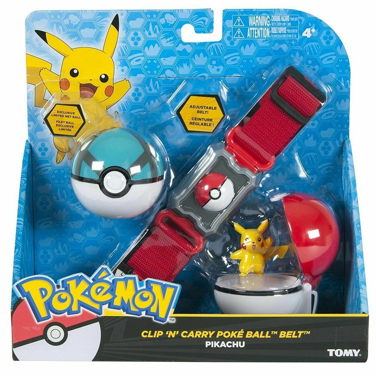 TOMY Pokemon Clip N Carry Poke Ball Adjustable Belt 2in Squirtle Figure T19205 for sale online 