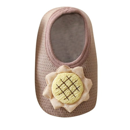 

QYZEU Low Socks Girls Hat And Mittens Set Boys Slip Print 018M Socks Soft Shoes First Non Prewalker Girls Toddler Floor Baby Walkers Breathable Summer Baby Socks